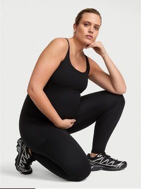 Victoria's Secret Black Maternity Tank Jumpsuit